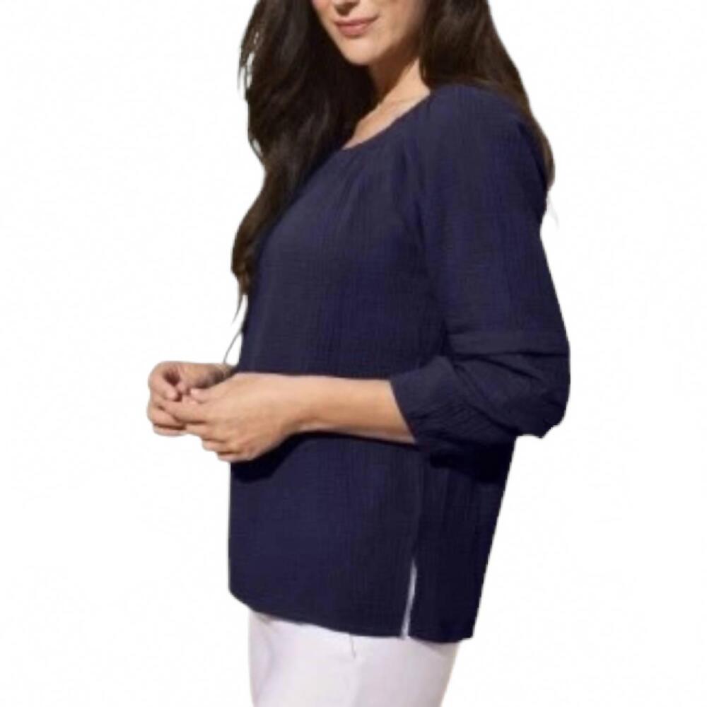 NEW TRIBAL on-off shoulder blouse in nautical